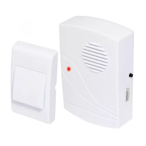 HOME DB 0600DC vezeték nélküli csengő, max. 60 m hatótáv, 32 dallam, LED fényjelzés, elemes tápellátás