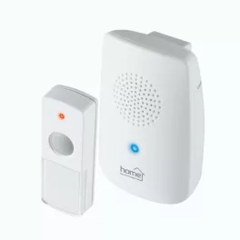   Home DB 1001DC vezeték nélküli csengő, 100m hatótáv, 8 dallam, kék fényjelzés, 256 digitális kód, elemes kivitel, IP 44 védett nyomógomb, DB_1001DC