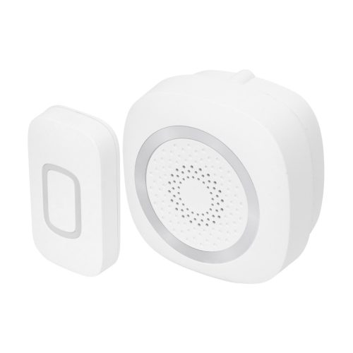 Home DB 1601DC vezeték nélküli csengő, 160m hatótáv, 60 dallam, 3-fokozatú hangerő és némítás, kapcsolható fényjelzés, elemes tápellátás, DB_1601DC