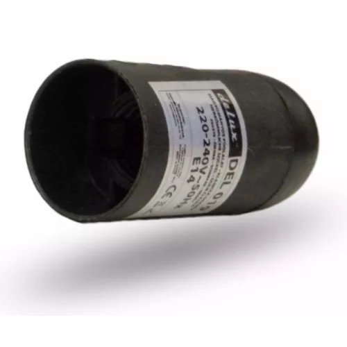 F 14-301 M foglalat E14 fekete DELUX (DEL019)