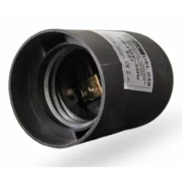 F 27-301 M foglalat  DELUX E27 fekete  (DEL048)