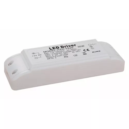 LED tápegység  30W 12V 2,5A IP20 DEL1235 delux