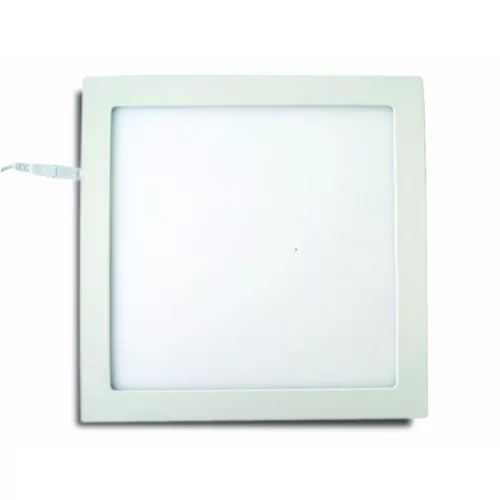 DEL1281 deLux LED panel,18W,1260Lm, 4000K, négysz., 225x225x20mm, kiv.: 205x205mm, sülly.,110-265V, 75x2835SMD,