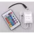DEL1295 LED szalag RF vezérlő 72W(12VDC), 144W(24VDC), 2A*3CH, 16szín, 433,92Mhz, IP20, deLux