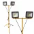 DEL1435 Reflektor   2X20W LED, állványos SLIM 2800lm, 220-240VAC, IP65, 4000K, delux