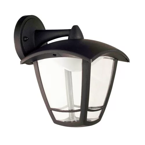 DEL1492 deLux Roby LED kültérii lámpa, fekete, 8W, IP44, lefelé álló