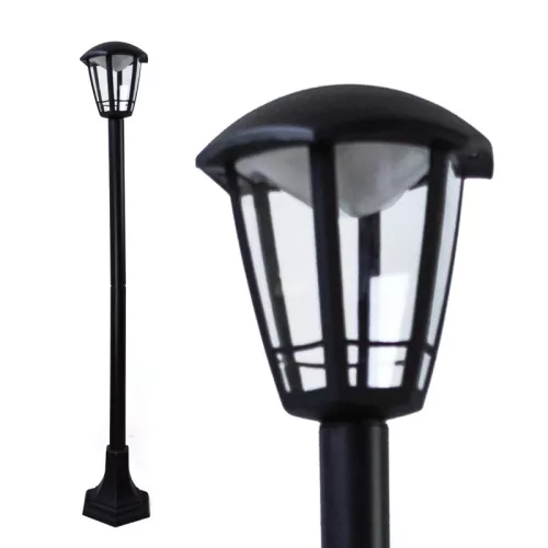 DEL1493 deLux Roby LED kültéri (kerti) lámpa, álló, 8W, IP44, 1m, fekete