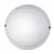Hajólámpa LED  8W 800lm 4000K kerek, opál búra műanyag alj fehér IP54 DEL1540