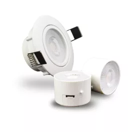   deLux LED beépíthető spotlámpa, fehér, 7W, 600Lm, 100-240V, d=75mm, 4000K, 120fok DEL1551