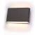 Kata flat kültéri falra szerelhető lámpatest, fekete, LED 2x3W, 4000K, IP54 Delux DEL1552