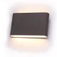 Kata flat kültéri falra szerelhető lámpatest, fekete, LED 2x3W, 4000K, IP54 Delux DEL1552