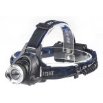 DEL1619 LED fejlámpa, akkumulátoros (2x18650), fókuszálható, 550Lm, deLux