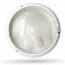 DEL435 Porto lpt, kerek, opál, 1xE27, IP54,