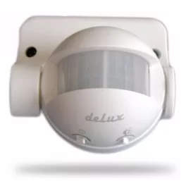 DEL625 Mozgásérzékelő 180fok fehér, IP44 deLux