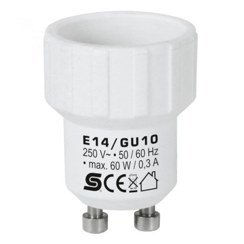 Home E14/GU10 foglalatátalakító adapter, max. 0,3 A, E14_GU10