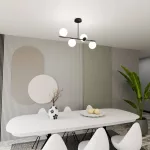 EMIBIG BIOR 4 BLACK Fekete Beltéri Mennyezeti lámpa E14 IP20 EB-1020-4