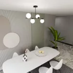 EMIBIG BIOR 4 BLACK Fekete Beltéri Mennyezeti lámpa E14 IP20 EB-1020-4