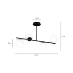 EMIBIG BIOR 4 BLACK Fekete Beltéri Mennyezeti lámpa E14 IP20 EB-1020-4