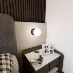 EMIBIG BIOR K1 BLACK Fekete Beltéri Fali lámpa E14 IP20 EB-1020-K1