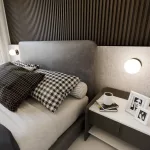 EMIBIG BIOR K1 BLACK Fekete Beltéri Fali lámpa E14 IP20 EB-1020-K1