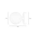 EMIBIG BIOR K1 WHITE Fehér Beltéri Fali lámpa E14 IP20 EB-1021-K1