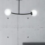 EMIBIG HALLDOR 2 BLACK Fekete Beltéri Mennyezeti lámpa E14 IP20 EB-1024-2