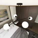 EMIBIG HALLDOR 4 BLACK Fekete Beltéri Mennyezeti lámpa E14 IP20 EB-1024-4