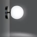 EMIBIG HALLDOR K1 BLACK Fekete Beltéri Fali lámpa E14 IP20 EB-1024-K1