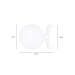 EMIBIG HALLDOR K1 WHITE Fehér Beltéri Fali lámpa E14 IP20 EB-1025-K1