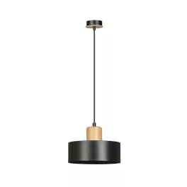   EMIBIG TORIN 1 BLACK Fekete Beltéri Függőlámpa E27 IP20 EB-1046-1