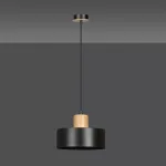 EMIBIG TORIN 1 BLACK Fekete Beltéri Függőlámpa E27 IP20 EB-1046-1