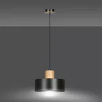 EMIBIG TORIN 1 BLACK Fekete Beltéri Függőlámpa E27 IP20 EB-1046-1