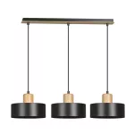 EMIBIG TORIN 3 BLACK Fekete Beltéri Függőlámpa E27 IP20 EB-1046-3