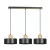 EMIBIG TORIN 3 BLACK Fekete Beltéri Függőlámpa E27 IP20 EB-1046-3