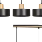 EMIBIG TORIN 3 BLACK Fekete Beltéri Függőlámpa E27 IP20 EB-1046-3