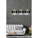 EMIBIG TORIN 3 BLACK Fekete Beltéri Függőlámpa E27 IP20 EB-1046-3