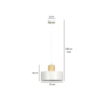 EMIBIG TORIN 1 WHITE Fehér Beltéri Függőlámpa E27 IP20 EB-1047-1