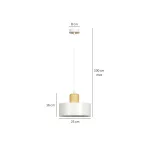 EMIBIG TORIN 1 WHITE Fehér Beltéri Függőlámpa E27 IP20 EB-1047-1