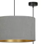 EMIBIG HILDE 1 BL GRAY Fekete Beltéri Függőlámpa E27 IP20 EB-1050-1