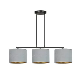   EMIBIG HILDE 3 BL GRAY Fekete Beltéri Függőlámpa E27 IP20 EB-1050-3