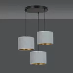 EMIBIG HILDE 3 BL PREMIUM GRAY Fekete Beltéri Függőlámpa E27 IP20 EB-1050-3PREM