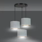 EMIBIG HILDE 3 BL PREMIUM GRAY Fekete Beltéri Függőlámpa E27 IP20 EB-1050-3PREM