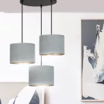 EMIBIG HILDE 3 BL PREMIUM GRAY Fekete Beltéri Függőlámpa E27 IP20 EB-1050-3PREM