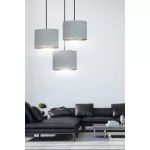 EMIBIG HILDE 3 BL PREMIUM GRAY Fekete Beltéri Függőlámpa E27 IP20 EB-1050-3PREM