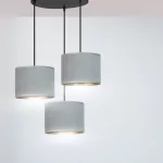 EMIBIG HILDE 3 BL PREMIUM GRAY Fekete Beltéri Függőlámpa E27 IP20 EB-1050-3PREM