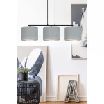 EMIBIG HILDE 3 BL GRAY Fekete Beltéri Függőlámpa E27 IP20 EB-1050-3