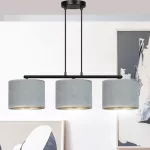 EMIBIG HILDE 3 BL GRAY Fekete Beltéri Függőlámpa E27 IP20 EB-1050-3