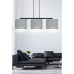 EMIBIG HILDE 3 BL GRAY Fekete Beltéri Függőlámpa E27 IP20 EB-1050-3