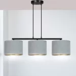EMIBIG HILDE 3 BL GRAY Fekete Beltéri Függőlámpa E27 IP20 EB-1050-3