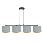 EMIBIG HILDE 4 BL GRAY Fekete Beltéri Függőlámpa E27 IP20 EB-1050-4